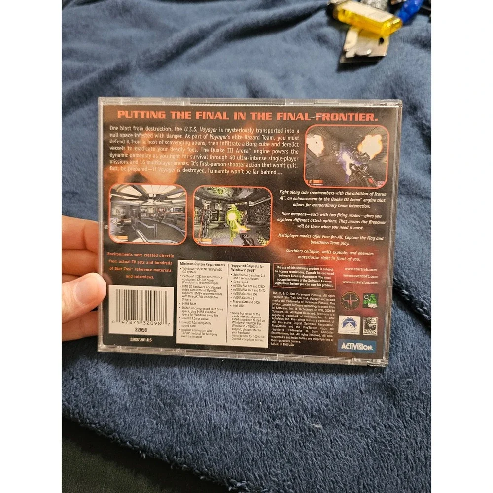 Star Trek Voyager Elite Force PC Game Windows 95 98 NT 2000 Activision Raven